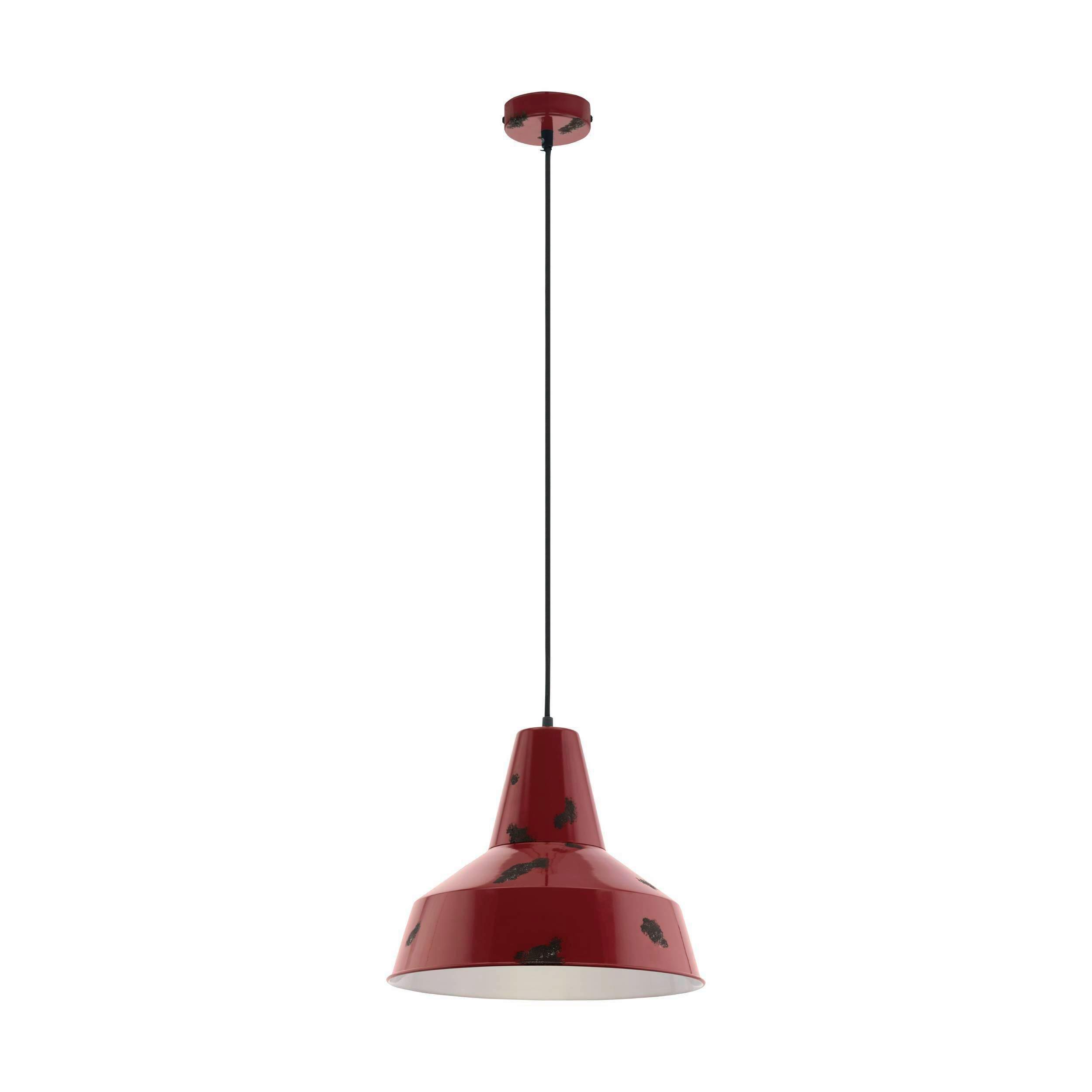 Hängeleuchte 49748_somerton - Rot, KONVENTIONELL, Metall (40/110cm) - Eglo