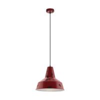 Hängeleuchte 49748_somerton - Rot, KONVENTIONELL, Metall (40/110cm) - Eglo