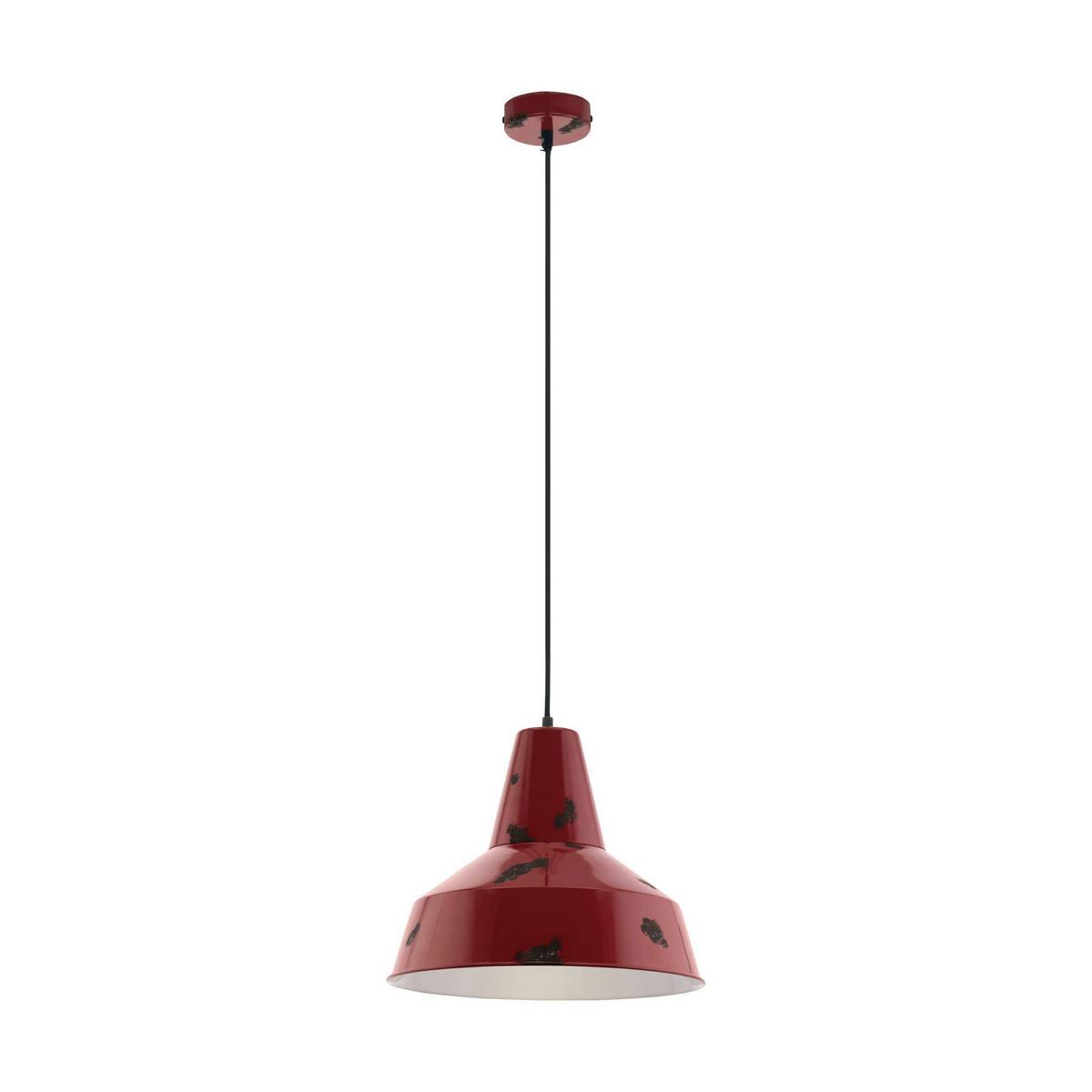 Hängeleuchte 49748_somerton - Rot, KONVENTIONELL, Metall (40/110cm) - Eglo