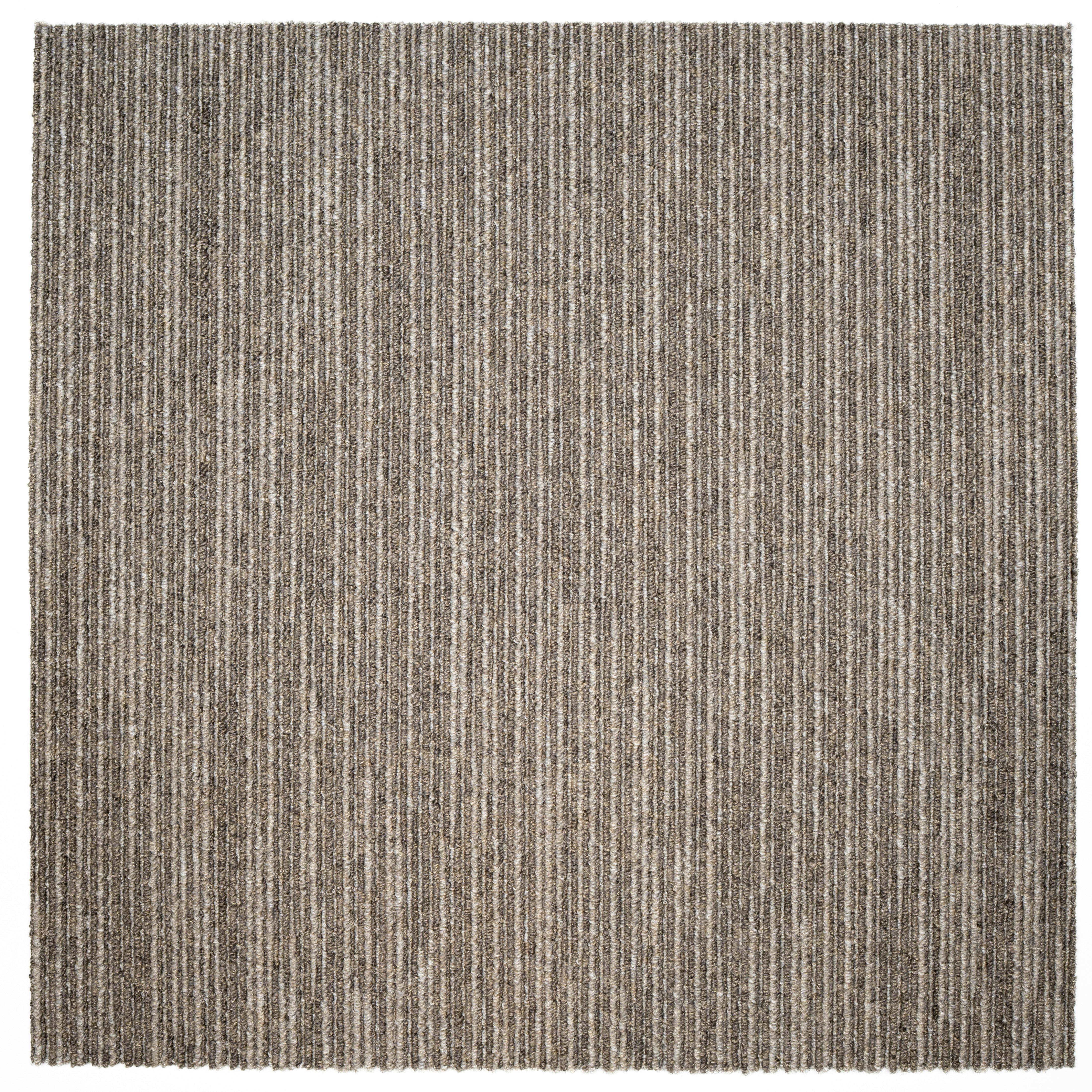 Teppichfliese Graubraun Ambition 50x50 cm Florhöhe 3mm - Graubraun, Basics, Textil (50/50cm)