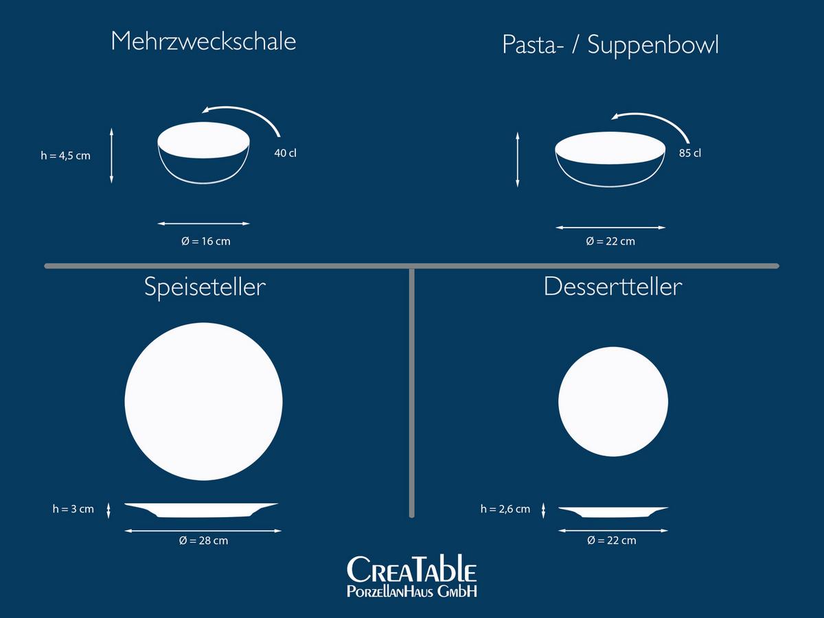 Kombiservice Uno Black 8--Teilig., Schwarz - Schwarz, Basics, Keramik - Creatable