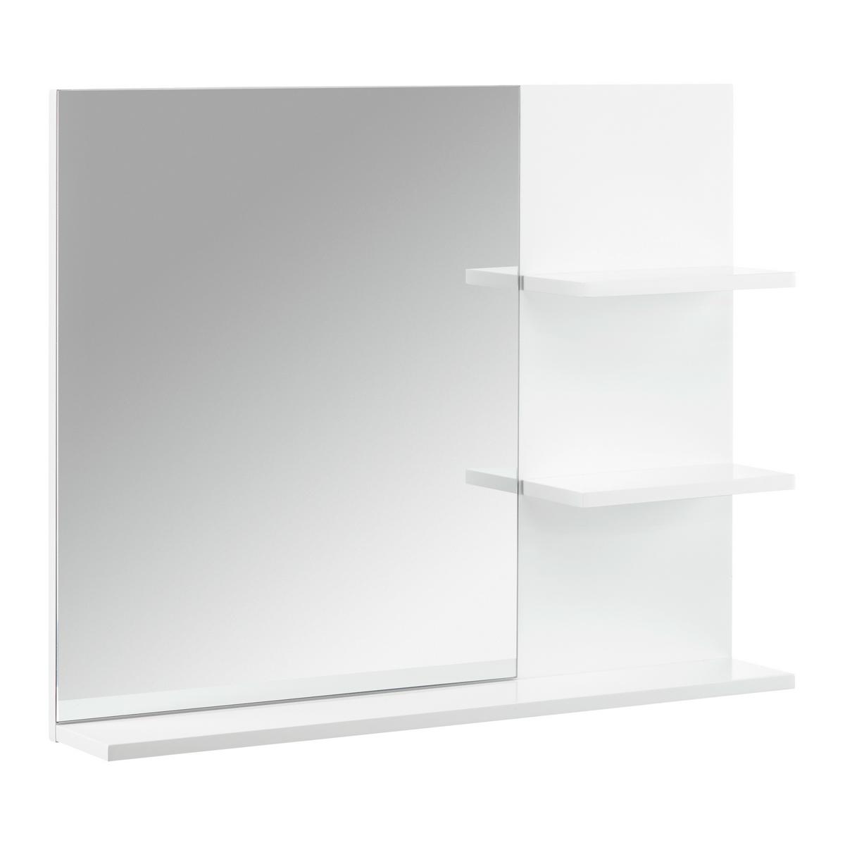 Skříňka se zrcadlem TIA - bílá, Moderní, sklo (60/48/10cm) - P & B