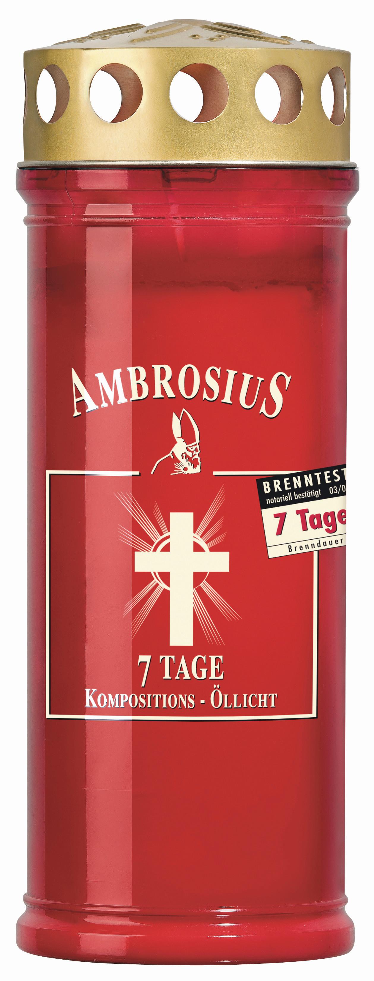 Grabkerze 7 Tage - KONVENTIONELL (7,5/21/7,5cm)