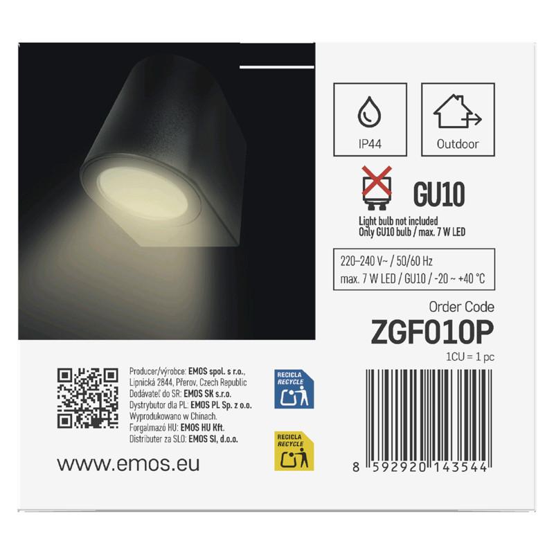 VONKAJŠIE LED SVIETIDLO OCULUS - čierna, Modern, plast