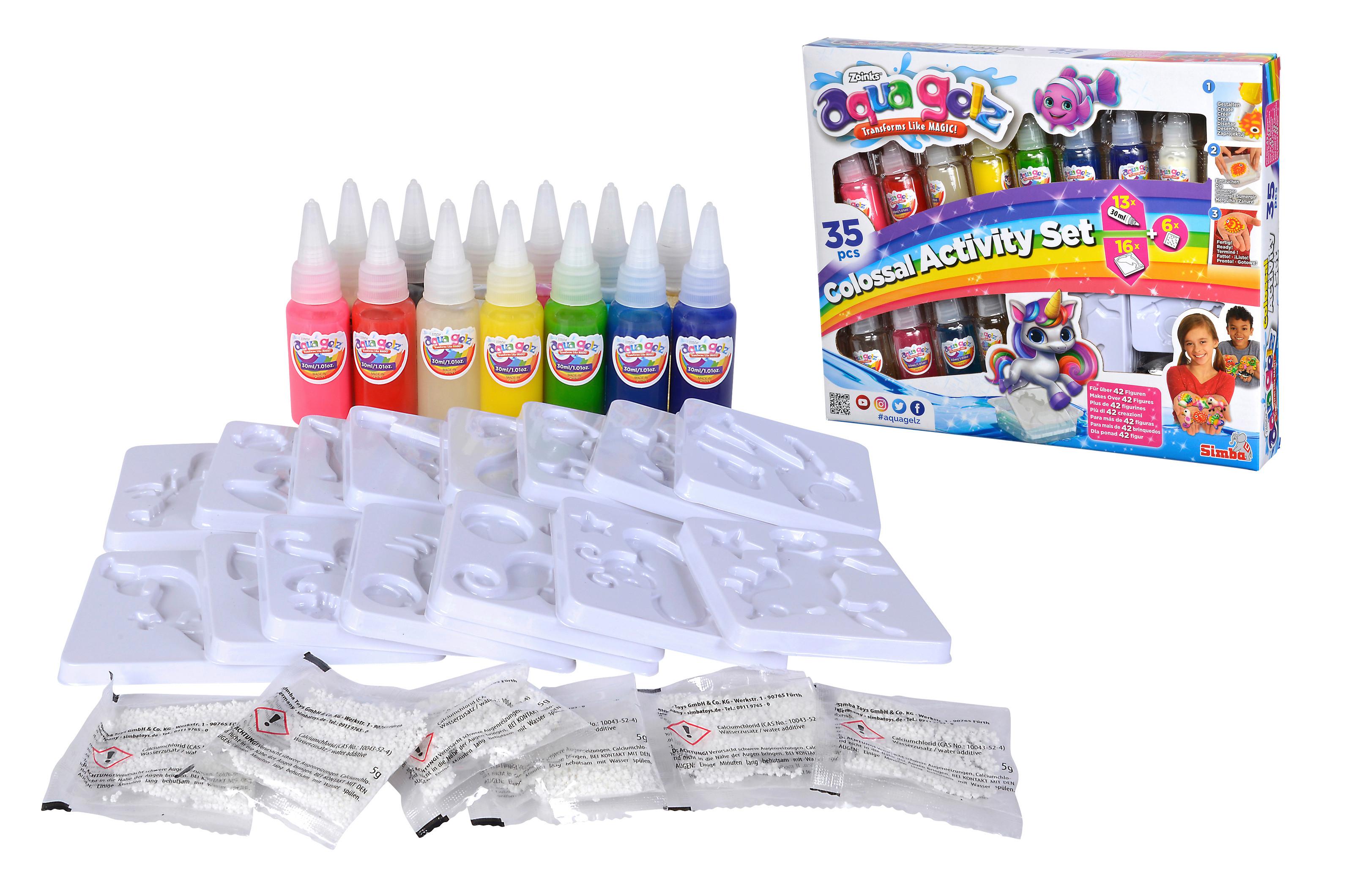 Bastelset Kinder Aqua Gelz Colossal Formen - Basics, Kunststoff (5/36,50/30,50cm) - Simba