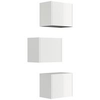 Hängeschrank Limes Weiß Hg B: 41,4 Cm - Weiß Hochglanz, MODERN, Holzwerkstoff (41,4/33,3/25cm) - MID.YOU