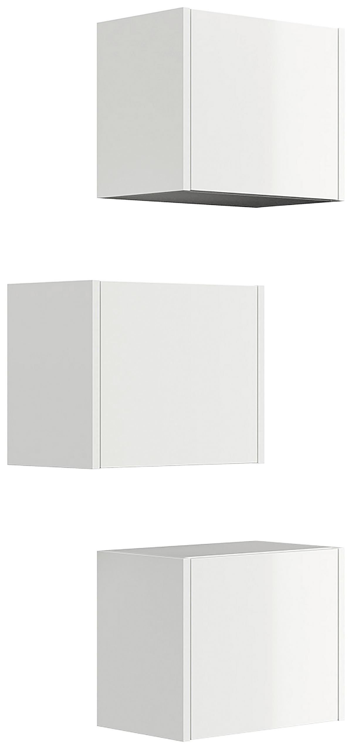 Hängeschrank Limes Weiß Hg B: 41,4 Cm - Weiß Hochglanz, MODERN, Holzwerkstoff (41,4/33,3/25cm) - MID.YOU