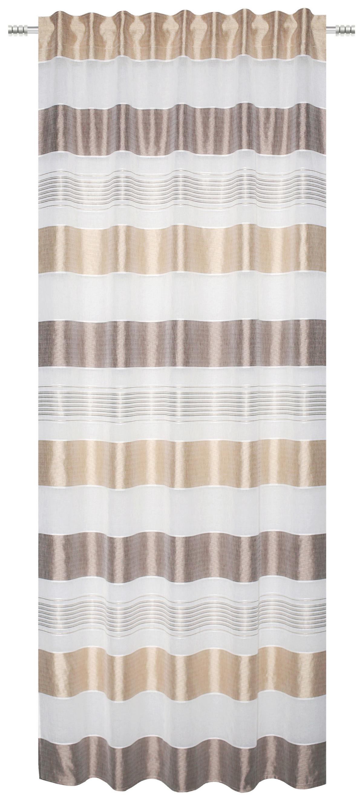 Fertigvorhang Kristina - Beige, MODERN, Textil (140/245cm) - Luca Bessoni