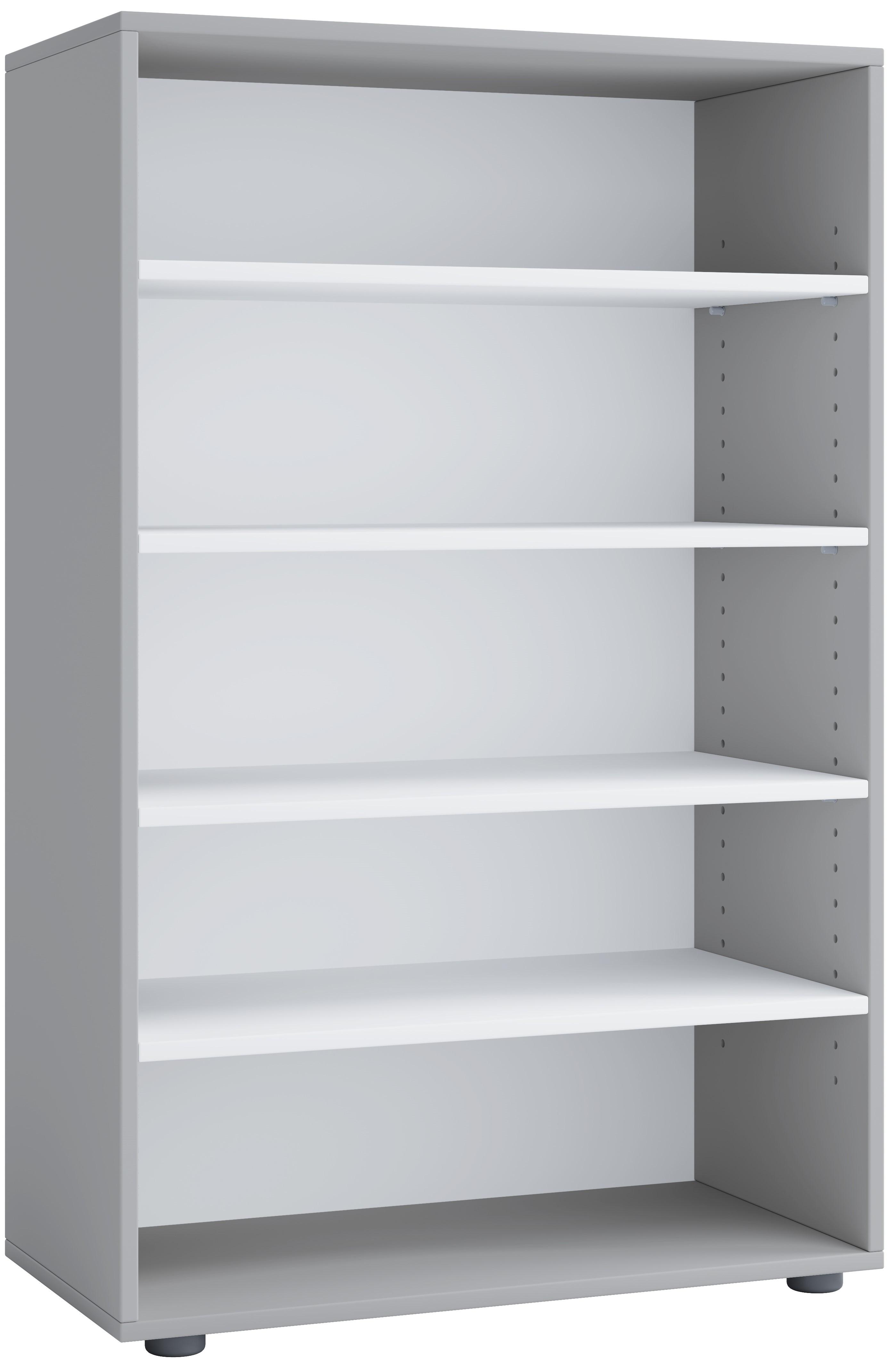 Schuhregal Lona Xl 5 Ablagen Grau H: 110 Cm - Grau, KONVENTIONELL, Holzwerkstoff (70/110/37cm) - MID.YOU