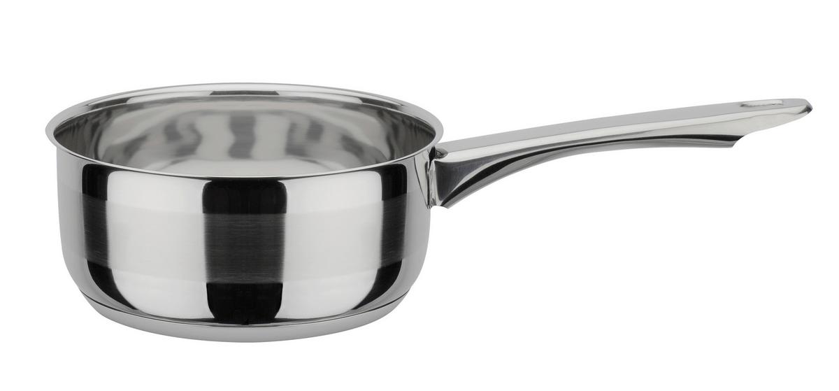 Kochtopfset Edelstahl, 5-teilig - Klar/Edelstahlfarben, Basics, Glas/Metall - GSW