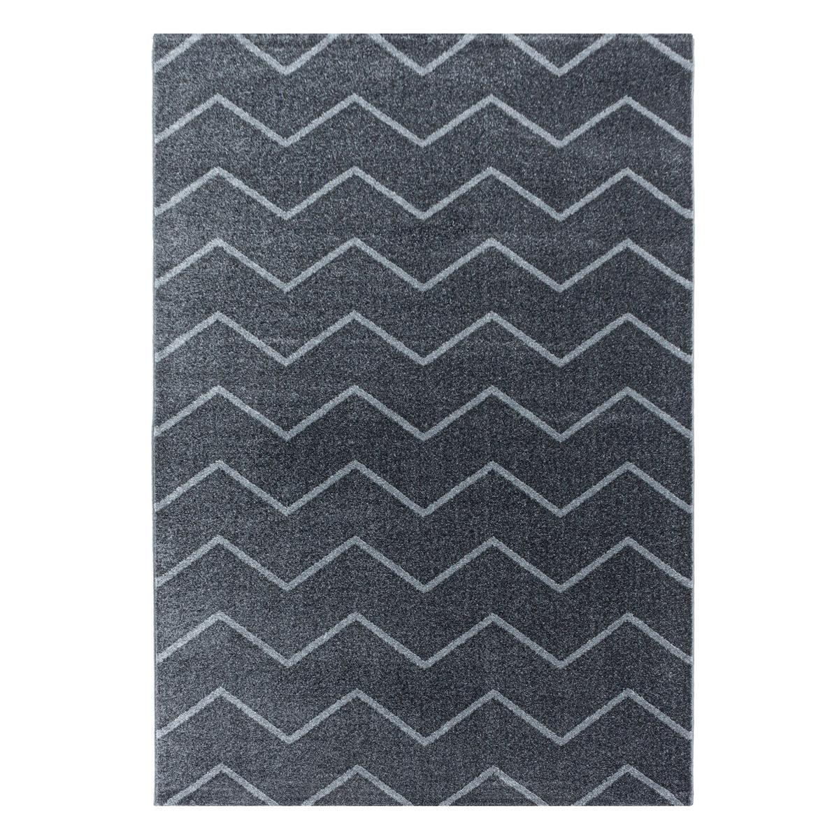 Hochflor Teppich Grau Rio 140x200 Cm - Grau, Basics, Textil (140/200cm)