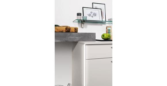 Einbauküche Fontana Frei Planbar Modern, Grifflos - Weiß/Grau, MODERN, Holzwerkstoff - Vertico