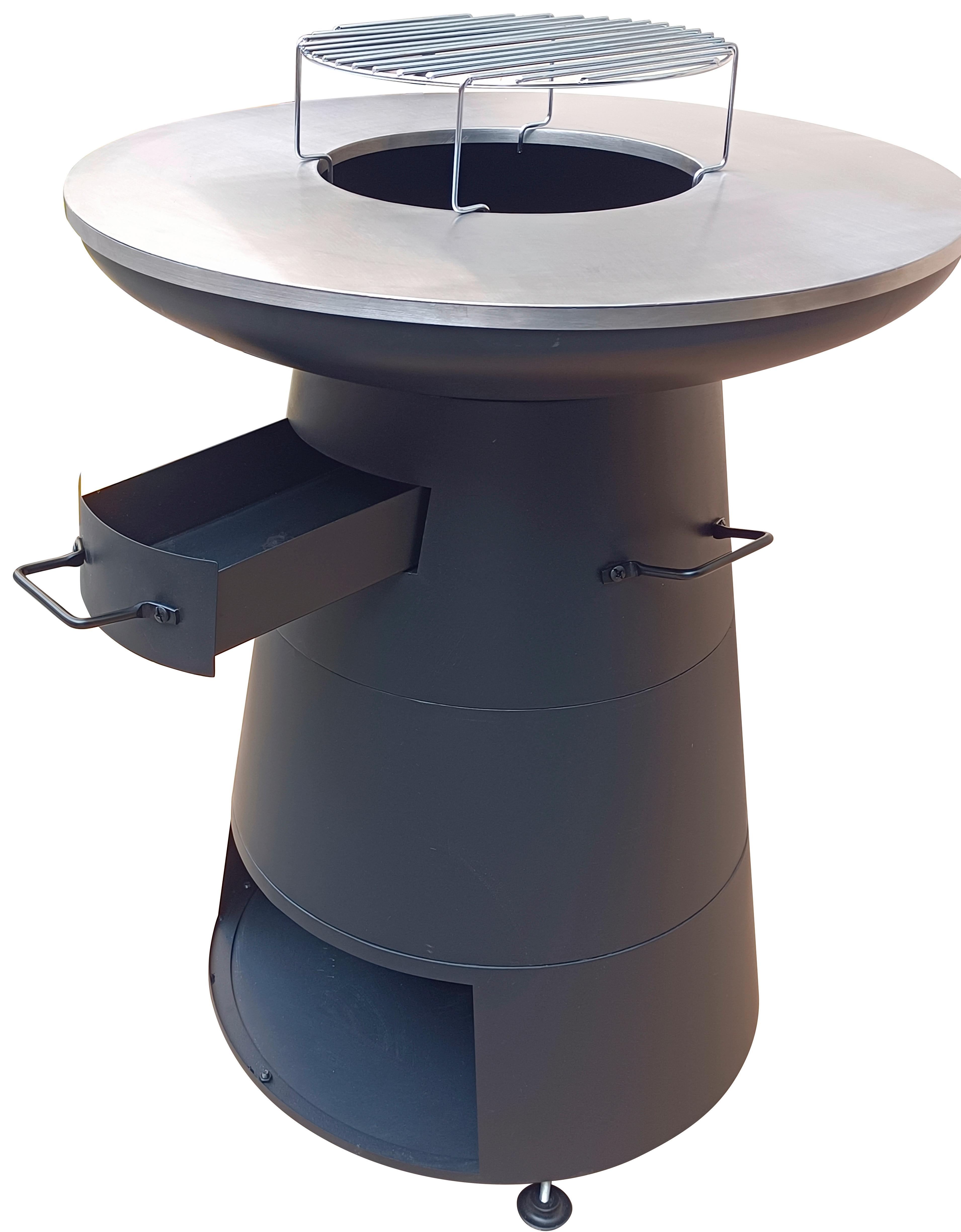 Barbecue 2 in 1 Grill und Feuerstelle - Basics, Metall (58,5/83cm) - Homezone