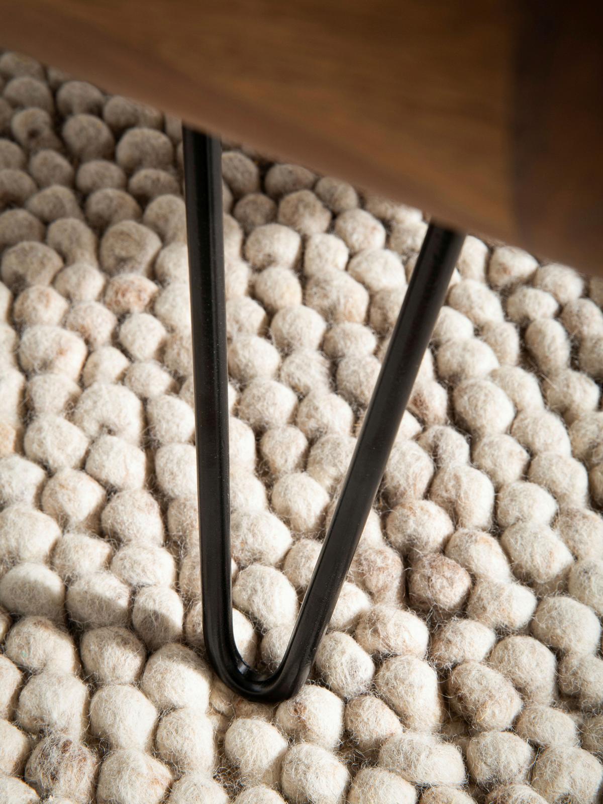 COUCHTISCH Sheeshamfarben L: 100 cm - Sheeshamfarben/Schwarz, Design, Holz/Metall (100/60/47cm) - Livetastic