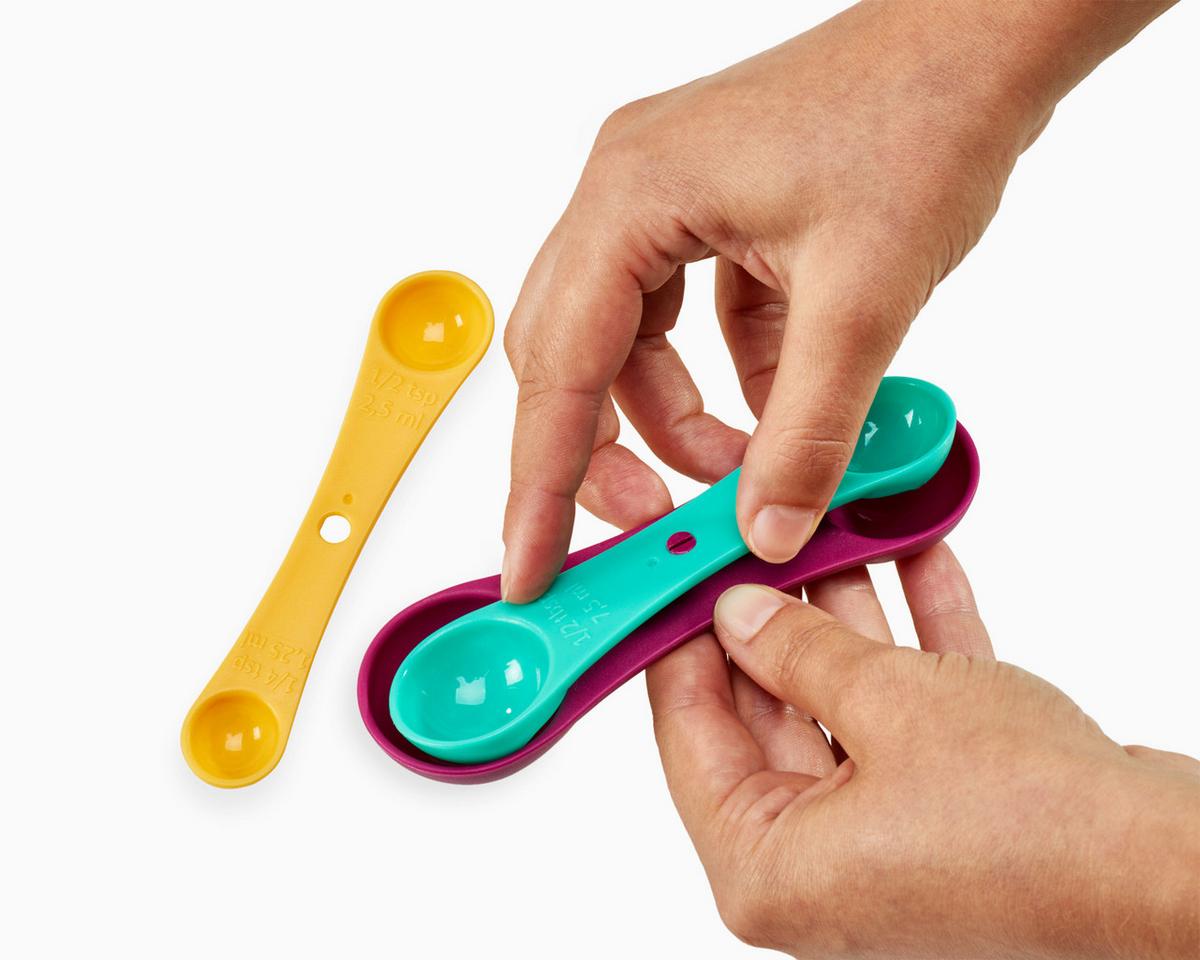 Mérőkanál Készlet 3 Darabos - többszínű, műanyag (4,2/14/0,3cm)