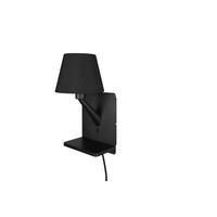 Wandleuchte 262670132 Comfort - Schwarz, Design, Textil/Metall (16/18/31cm) - Trio Leuchten