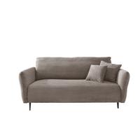 3-sitzer-sofa Vanilla Graubraun - Graubraun/Schwarz, Design, Textil (201/97/102cm) - Livetastic