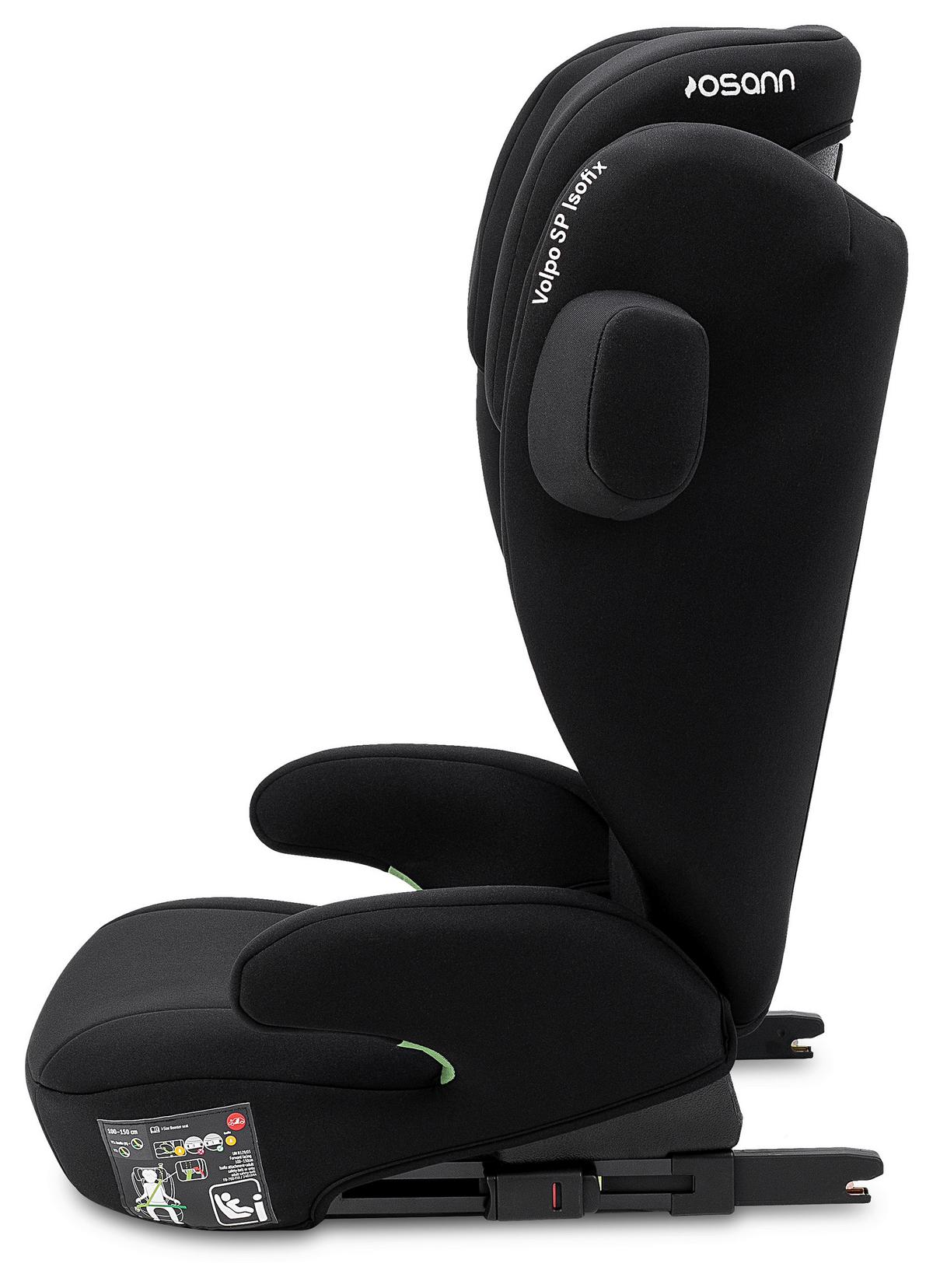 Kinderautositz Osann  Volpo Sp Isofix - Schwarz, Basics, Kunststoff/Textil (37/43/77cm) - Osann