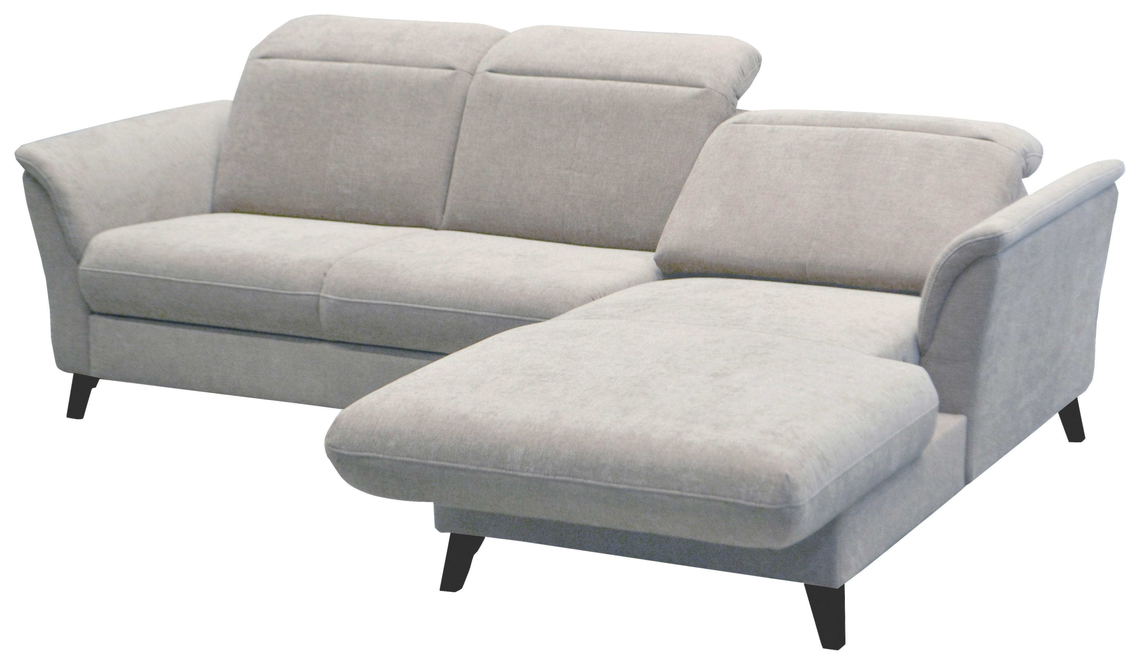 SEDACÍ SOUPRAVA ROMERO - černá/světle šedá, Moderní, kov/textil (243/91/178cm)