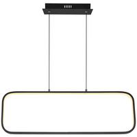 LED-Hängeleuchte 67262hb - Opal/Schwarz, Basics, Kunststoff/Metall (80/10/120cm) - Globo