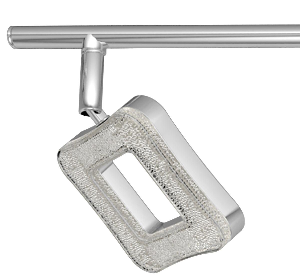 Led-strahler Amelie 4-flammig Verstellbar L: 63 Cm - Chromfarben, MODERN, Kunststoff/Metall (15,5/63cm) - Luca Bessoni