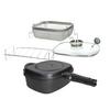 Wendepfanne Lid Sphera Xl Mit Glasdeckel Grau B: 28 Cm - Grau, Basics, Glas/Metall (28/20/12cm) - Tognana