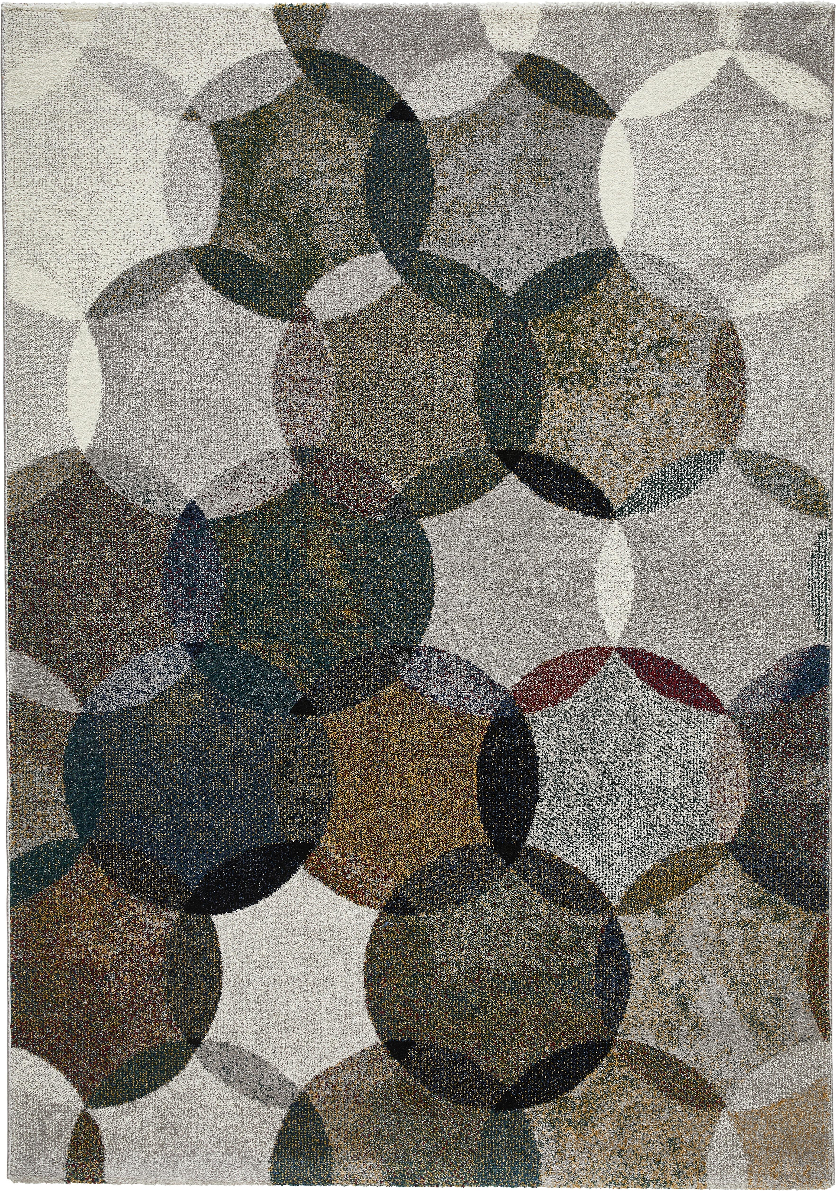 Webteppich Modernina - Dunkelgrün/Multicolor, KONVENTIONELL, Textil (160/225cm) - Esprit