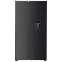 SIDE-BY-SIDE Schwarz B: 91cm - Schwarz, Trend, Glas/Kunststoff (91/177/59cm) - Respekta