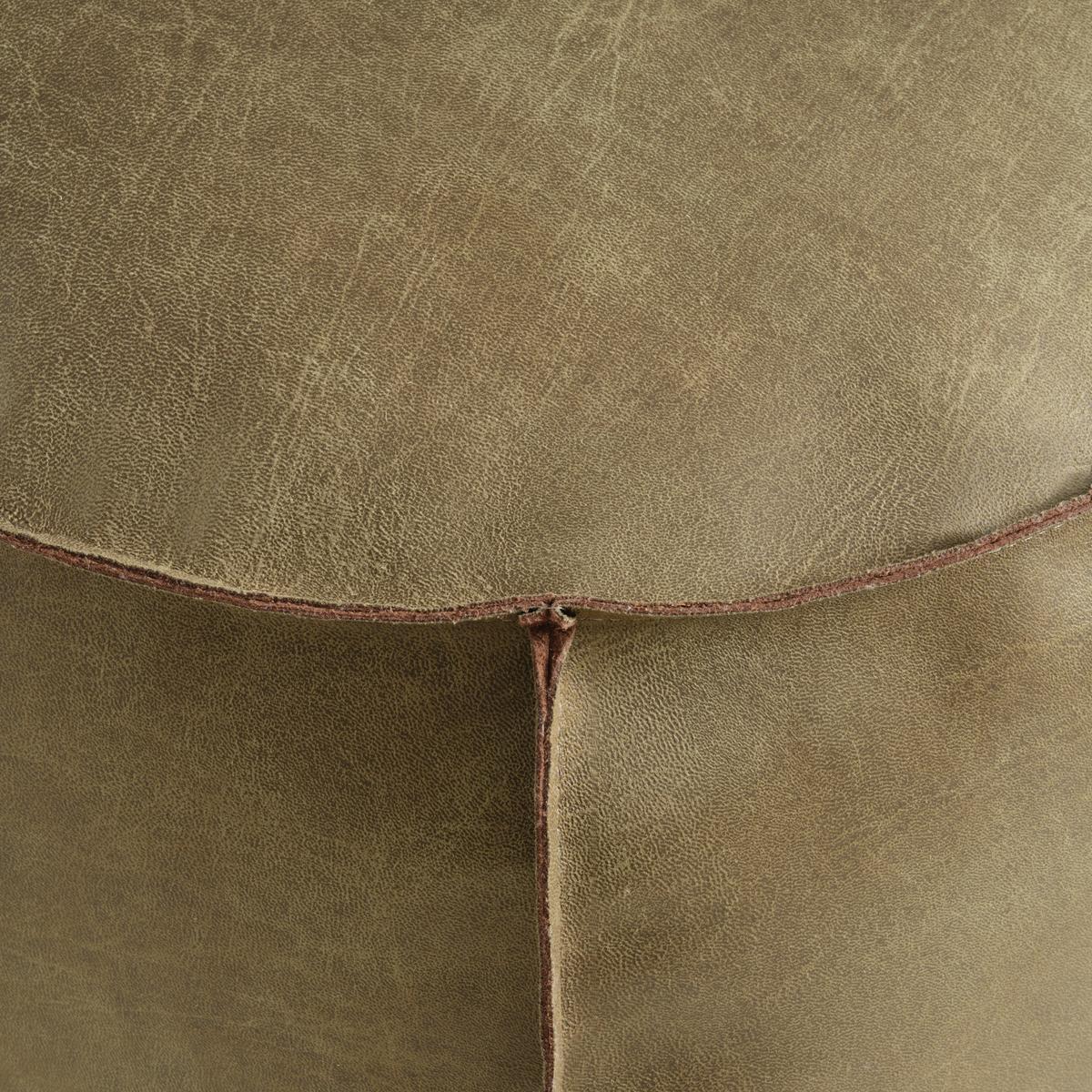 Taburet FALUN II, zelený kožený vzhled - zelená, Moderní, textil (60/36cm) - Mömax