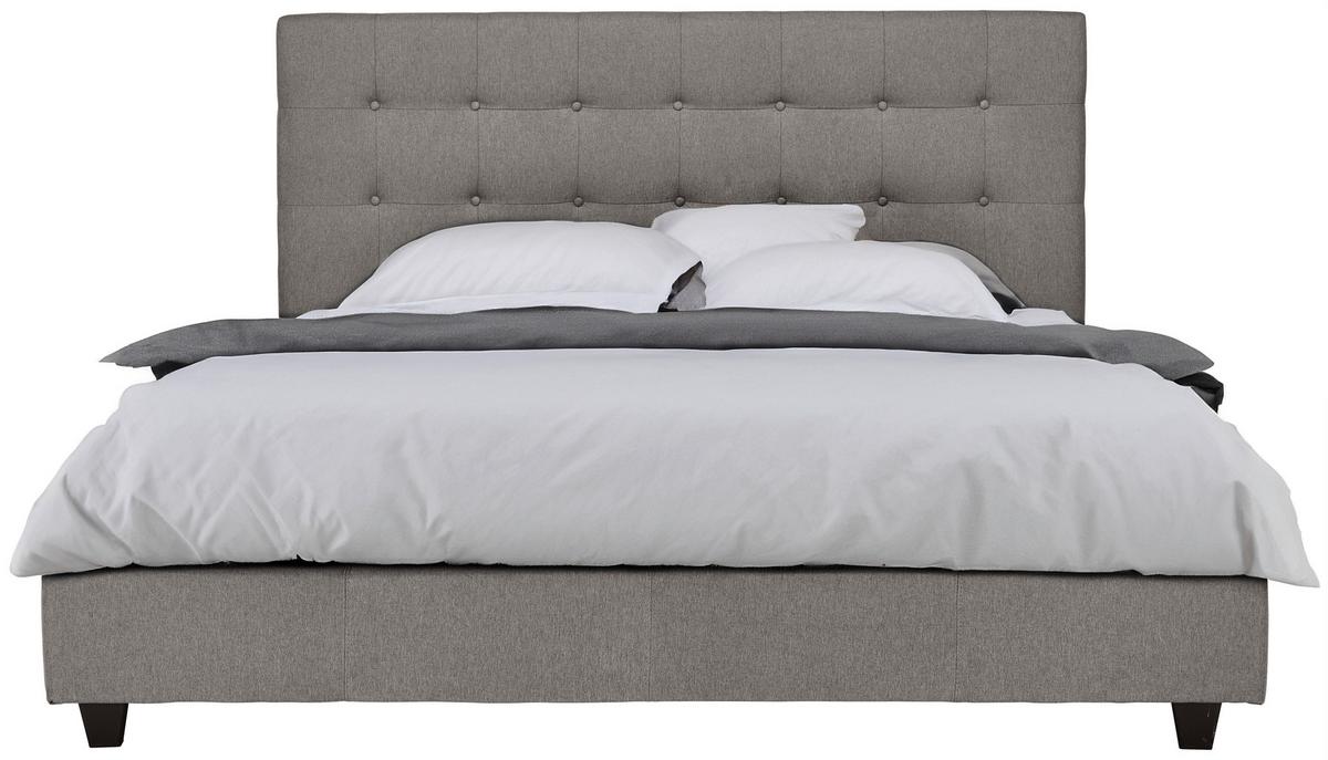 Polsterbett Mit Lattenrost 180x200 Livorno, Hellgrau - Hellgrau, MODERN, Holz/Textil (180/200cm) - Carryhome