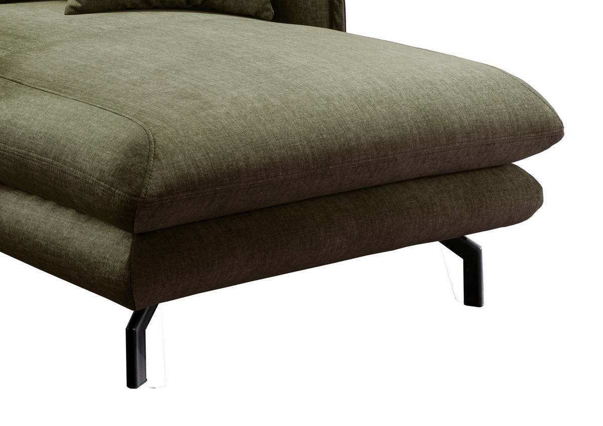 Polstersessel mit Armlehnen Lava Stoffbezug Grün - Schwarz/Grün, MODERN, Textil (111/101/167cm) - Livetastic