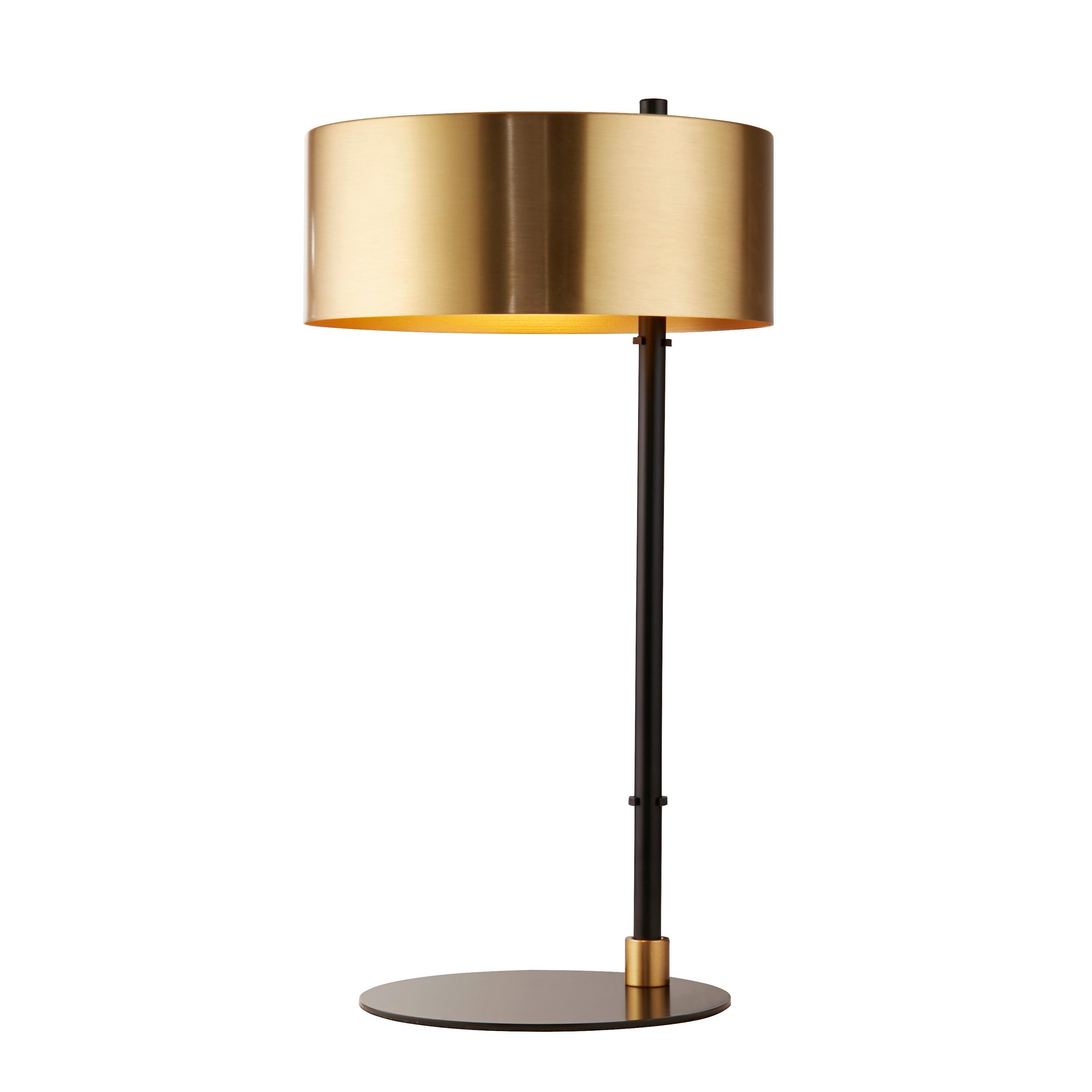 Tischleuchte Eu20224-1go - Goldfarben/Schwarz, Design, Metall (25/49cm)