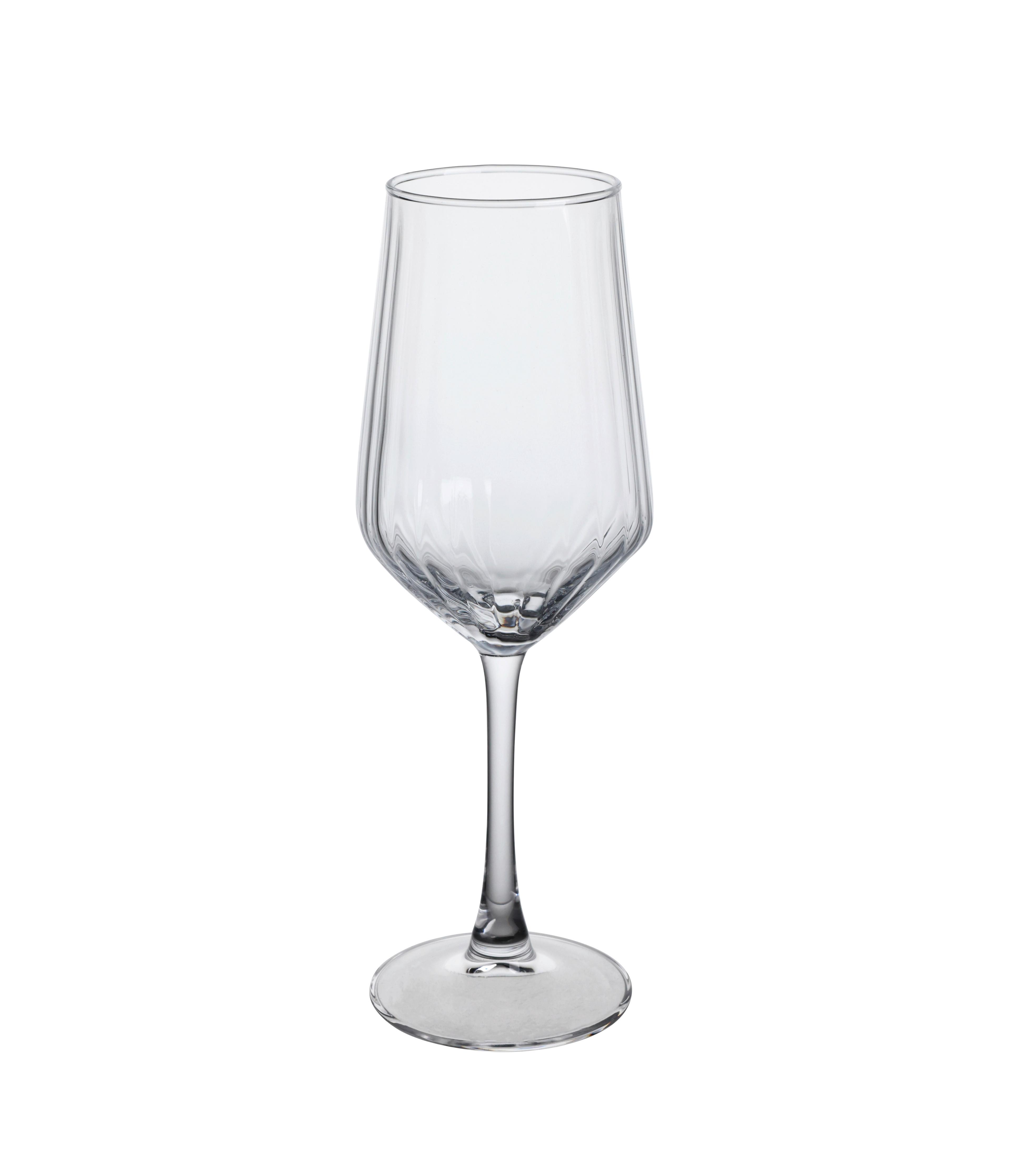 Borospohár Polli 4 Darabos - áttetsző, Basics, üveg (6/23cm) - Luca Bessoni