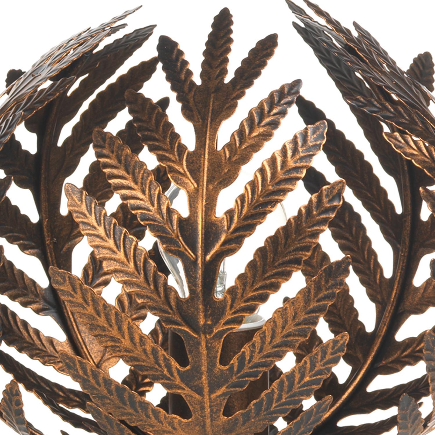 Tischleuchte 4996/Lpb - Bronzefarben, Natur, Metall (25/25cm)