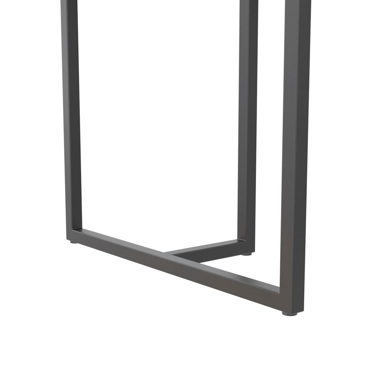 Essttisch Astor 160x90 Marmoroptik - Schwarz, Design, Holzwerkstoff/Metall (160/90/75cm) - MID.YOU