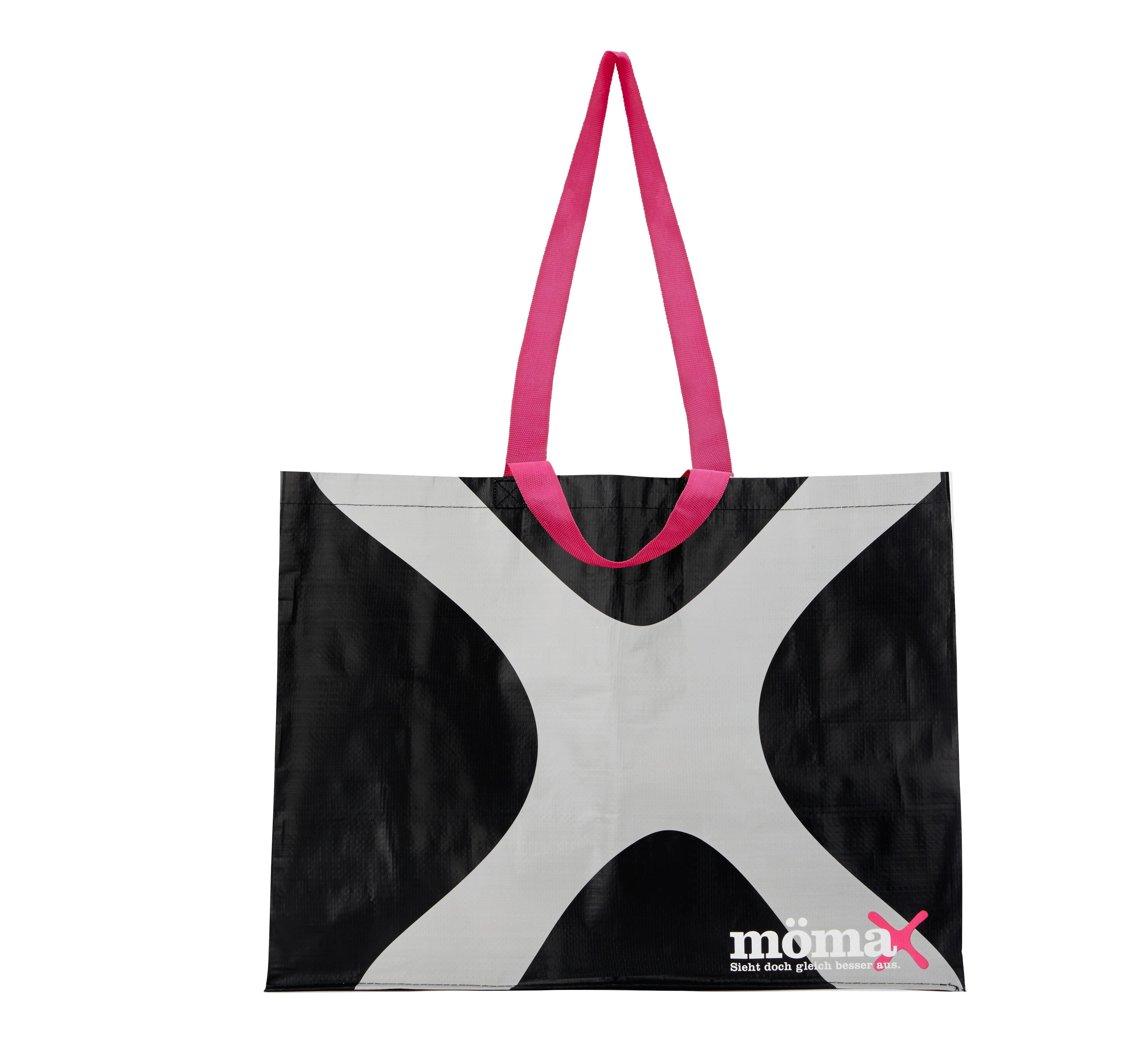 NÁKUPNÁ TAŠKA MÖMAX -EXT- -KMA- - čierna/ružová, plast (53/40/22cm) - Modern Living