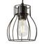 Závesná Lampa Gidi - čierna, Romantický / Vidiecky, kov/drevo (60cm) - Modern Living Závesná Lampa Gidi - čierna, Romantický / Vidiecky, kov/drevo (60cm) - Modern Living