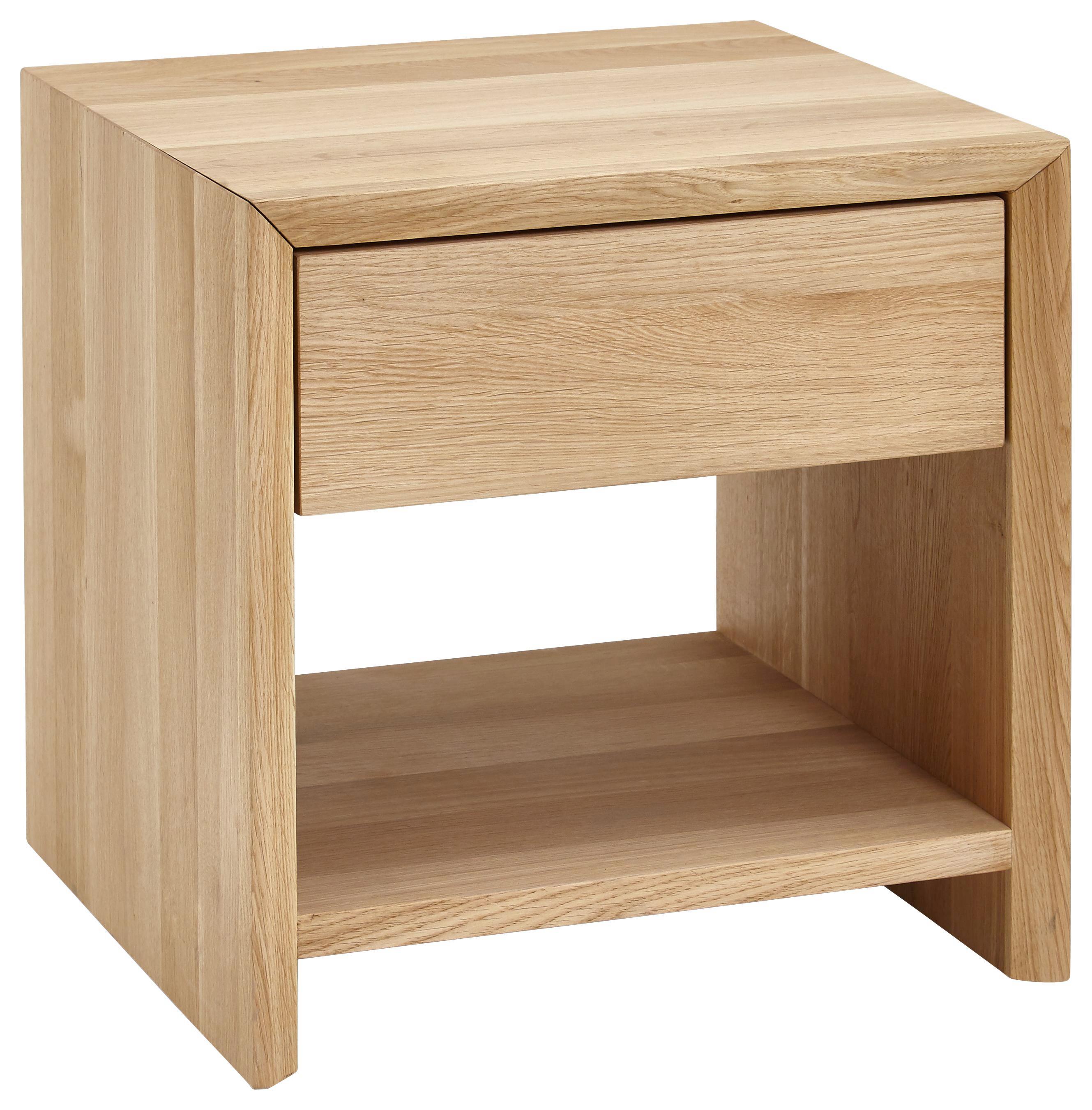 Nachtkästchen Yves - Eichefarben, KONVENTIONELL, Holz (40,5/41/40cm)