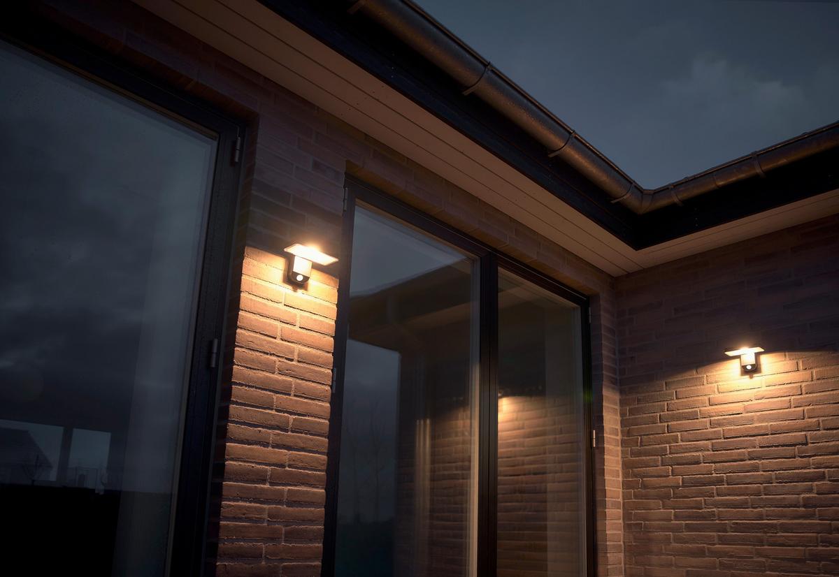 Solarleuchte Rica Schwarz D: 12 cm - Schwarz, Basics, Kunststoff (12/18cm) - Nordlux