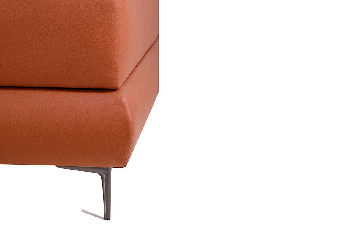 Kárpitozott Ágy Farini 160/200cm - konyak, Konventionell (160/200cm)