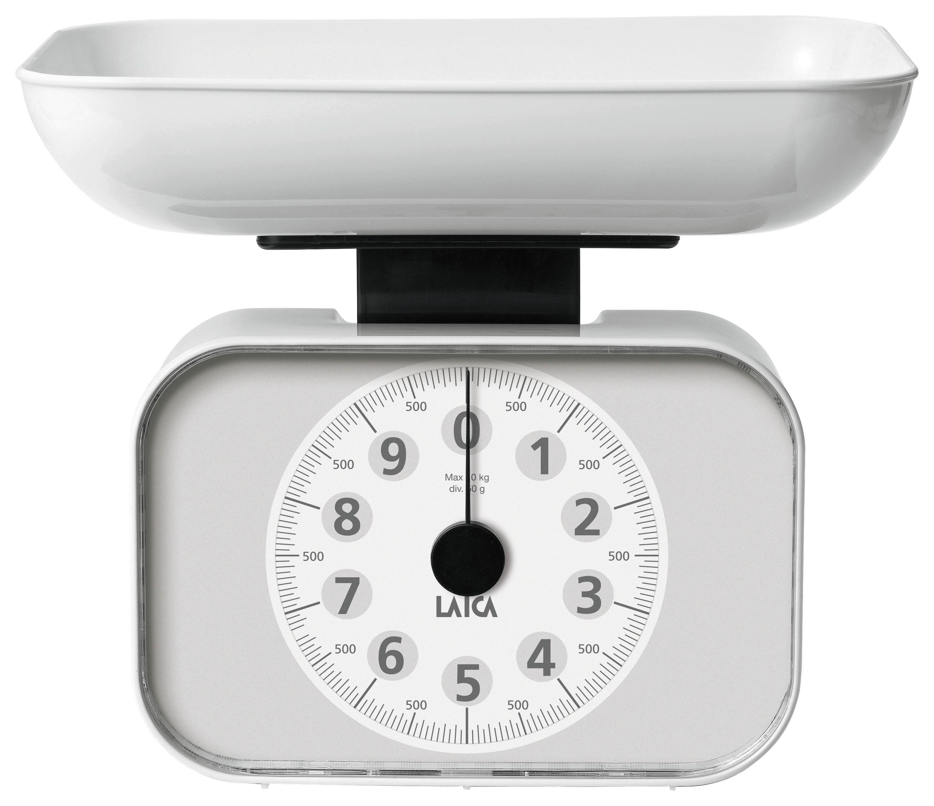 Digitale Küchenwaage Ks2001 W Max. 10 Kg, L/B ca. 26/21,2 cm - Weiß, Basics, Kunststoff (26/21,2/18cm)