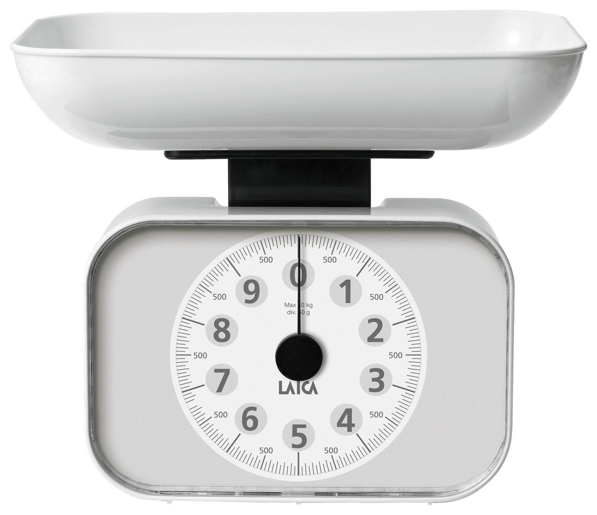 Digitale Küchenwaage Ks2001 W Max. 10 Kg, L/B ca. 26/21,2 cm - Weiß, Basics, Kunststoff (26/21,2/18cm)
