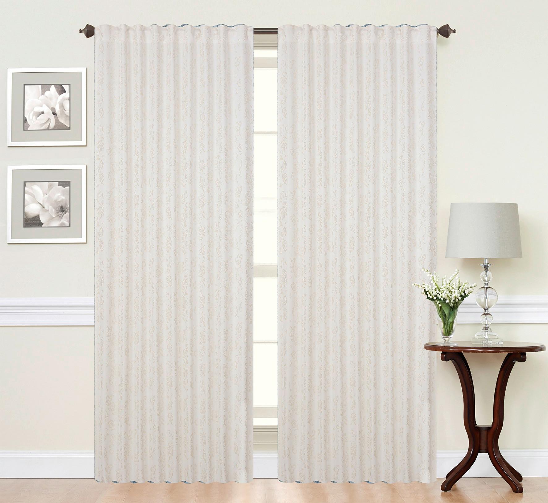 Fertigvorhang Charlotte - Champagner, ROMANTIK / LANDHAUS, Textil (140/245cm) - James Wood