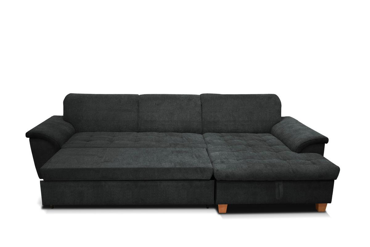 Ecksofa Mit Schlaffunktion Franzi Dunkelgrau - Eichefarben/Dunkelgrau, KONVENTIONELL, Textil (279/170cm) - MID.YOU