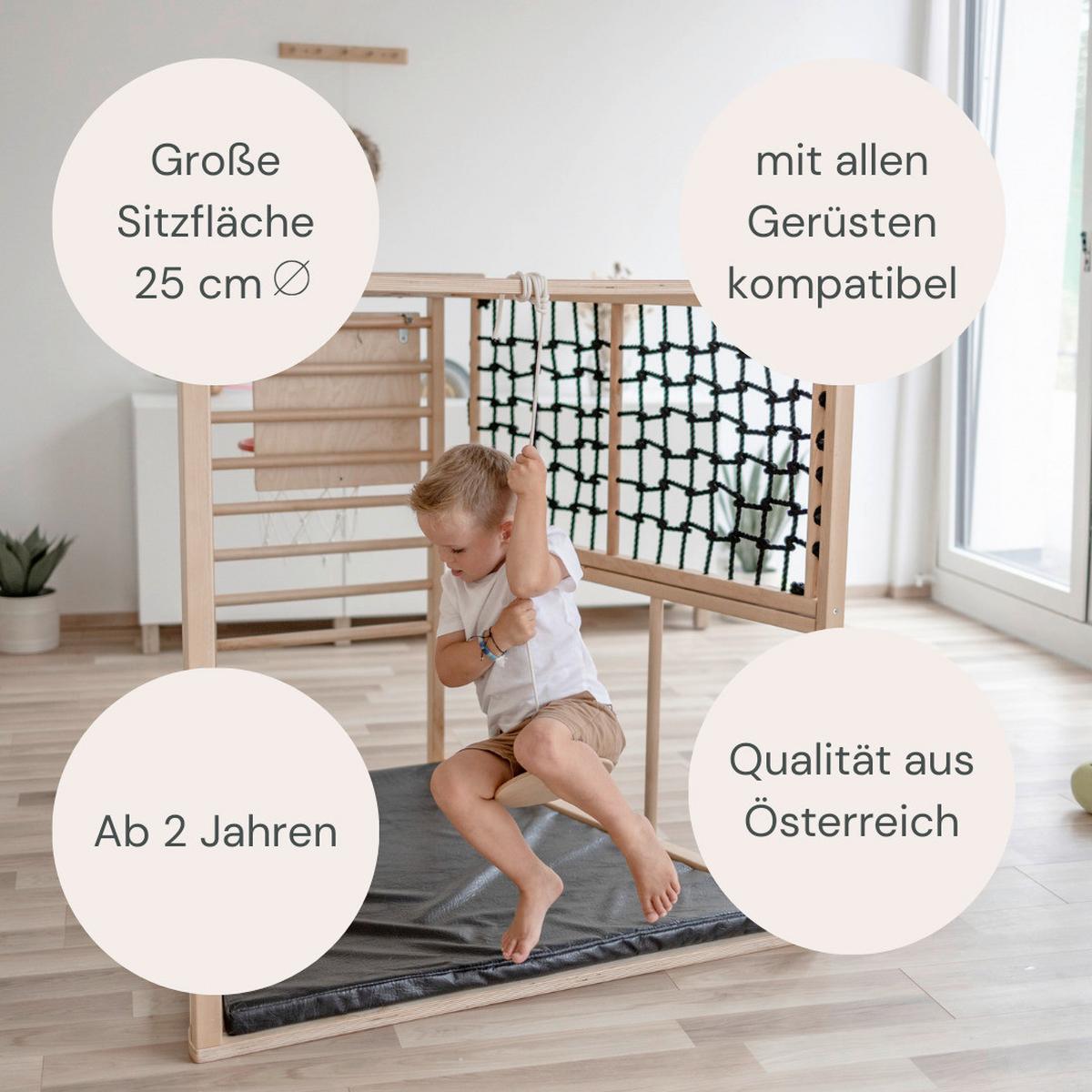 Scheibenschaukel natur DM ca. 25 cm - Birkefarben, Basics, Holz (25cm) - CLIFF