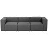3-sitzer-sofa Lena Mit Armlehnen, Anthrazit - Anthrazit, Design, Textil (275/73/100cm) - Max Winzer