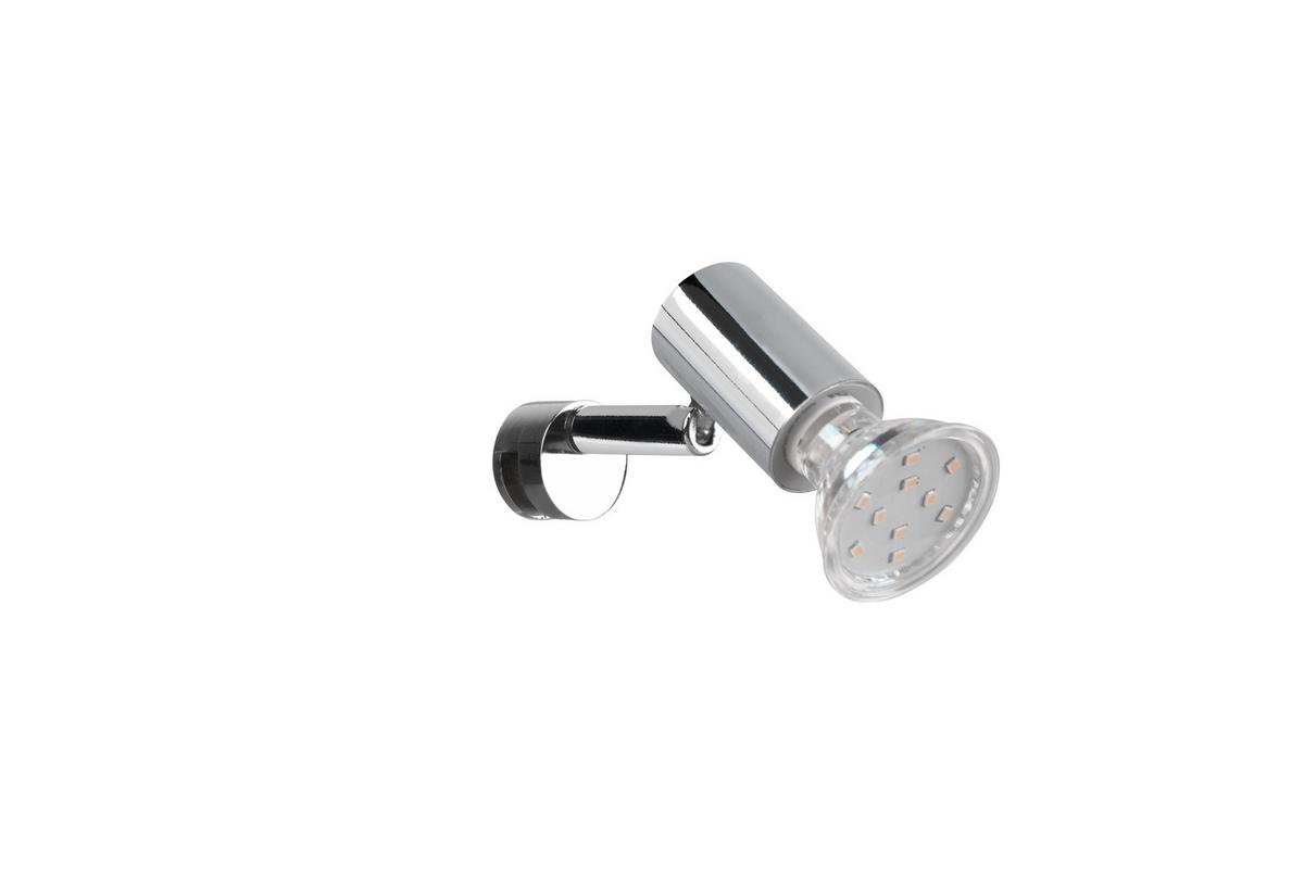 Wandstrahler 1-flammig L: 10 Cm - Chromfarben, Basics, Metall (3/5/10cm) - Trio Leuchten