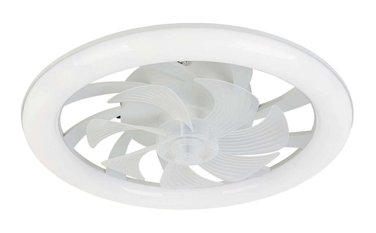 Deckenventilator Carl - Weiß, Basics, Kunststoff (48/12cm) - Luca Bessoni