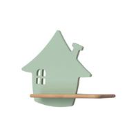 Kinderwandleuchte 21-84866 House - Mintgrün, Basics, Holz/Holzwerkstoff (35/12/26cm)