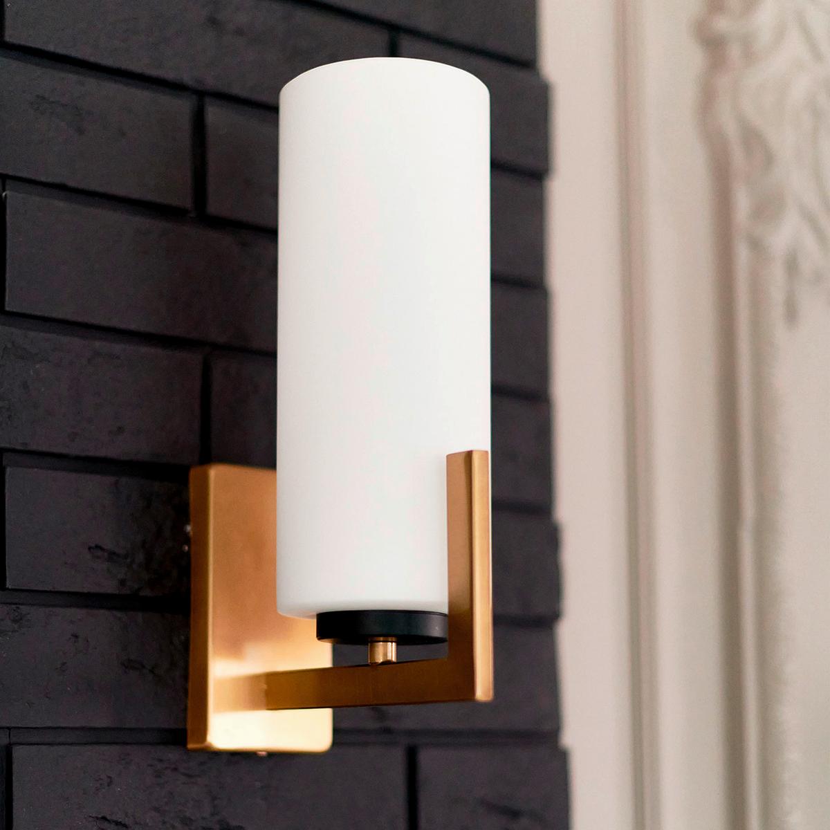 Led-wandleuchte Fortano 1-Flammig, - Messingfarben, Trend, Glas/Metall (10/31/18,5cm) - MAYTONI